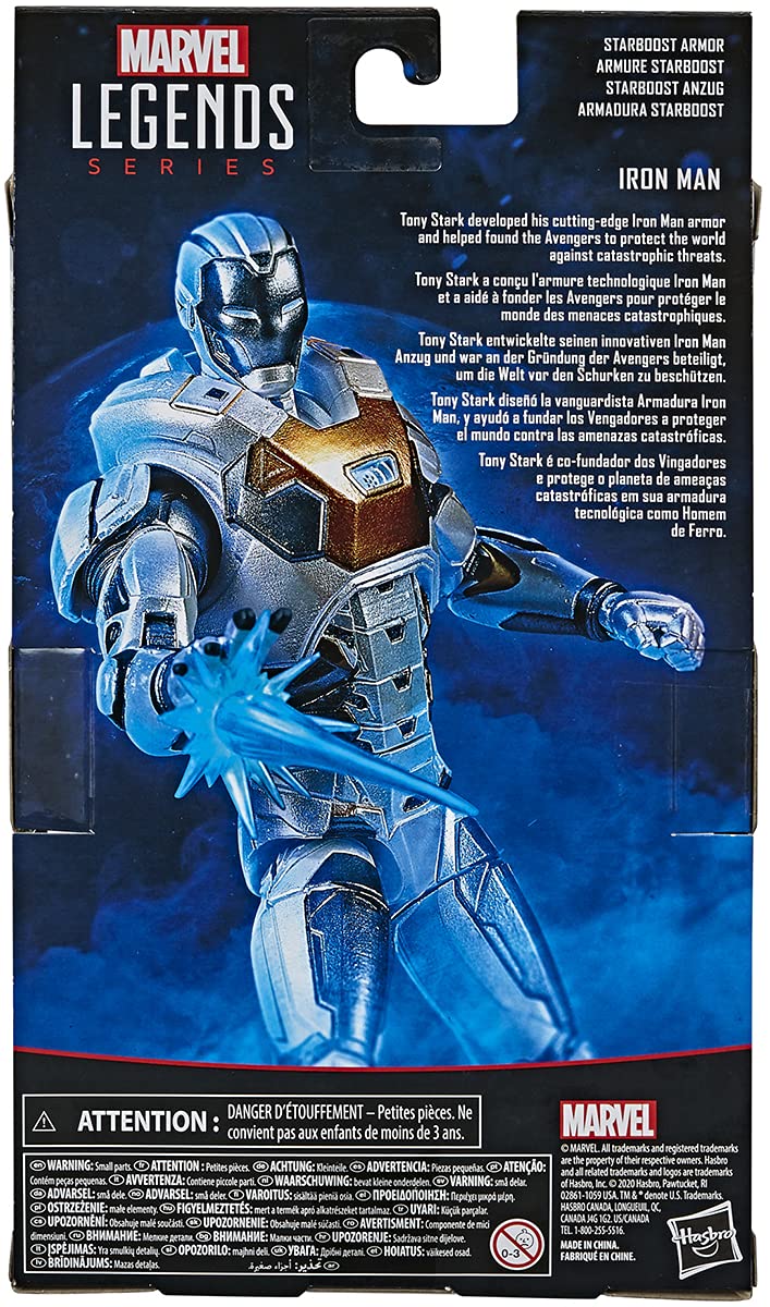 Marvel Hasbro Legends Series 6-inch Collectible Action Figure Toy Gamerverse Avengers Starboost protective covering Iron Man  6 Accessories
