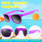 Astaron 12 Pack Party Novelty Sunglasses Bulk Neon Party Favors For Beach Wedding Party Pool Party Supplies, Purple