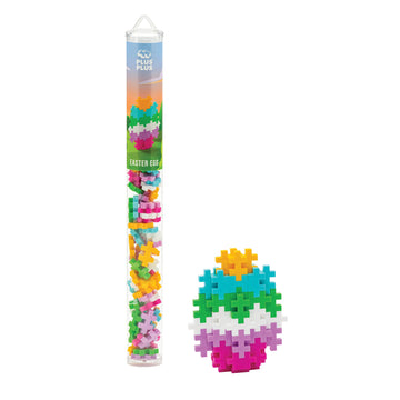 Plus Plus - Easter Egg - 70 Piece Tube, Construction Building Stem / Steam Toy, Interlocking Mini Puzzle Blocks For Kids