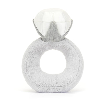 Jellycat Amuseables Diamond Ring Stuffed Toy, 8 Inches | Wedding Ring Plush | Engagement And Wedding Gift