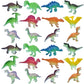 Mini Luminous Dinosaur Toys for Kids 3-5,24 Pack Realistic Toddler Dinosaur Toy Set,Educational Dinosaurs for Kids 3-5,Perfect D