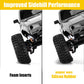 INJORA 1.0 Silicone Rubber Inserts and S5 All Terrain Crawler Tires for TRX4M SCX24 1/18 1/24 RC Crawler Car Upgrade