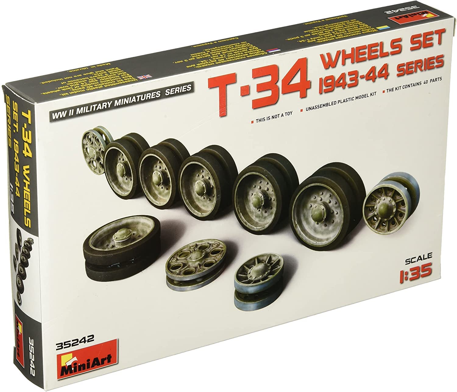 Mini Art Model 35242 - Accessories - T-34 - 1943 44 Series Wheels Set