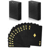 2 Decks Waterproof Playing Cards Plastic Poker Cards, Foil Poker Cards Novelty Poker Cards Waterproof Deck Of Cards Tricks Tool