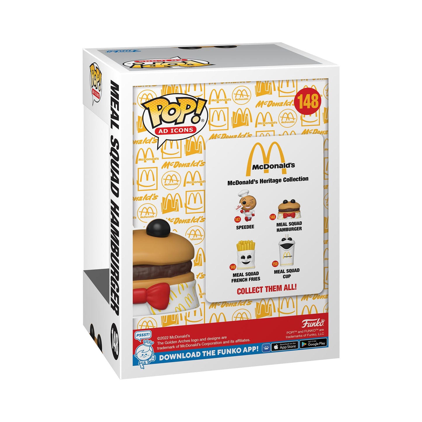 Funko Pop! Ad Icons Meal Squad Hamburger Vinyl Figure - Standard Size, Multicolor, Model 59404