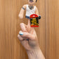The Unemployed Philosophers Guild Freddie Mercury Magnetic Personality - Plush Finger Puppet and Refrigerator Magnet, Approx 4 T