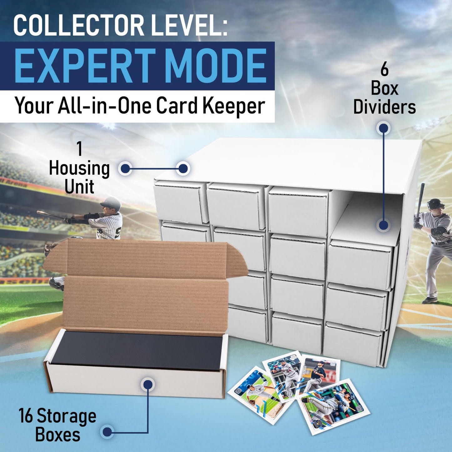 enhanced Cardboard Storage Boxes For Trading Card | Card Box TCG  Trading Card Storage Box  TCG Card Storage Box  MTG Card Box  Sports Card Storage Box  Card Organizer Box  Trading Card Boxes.