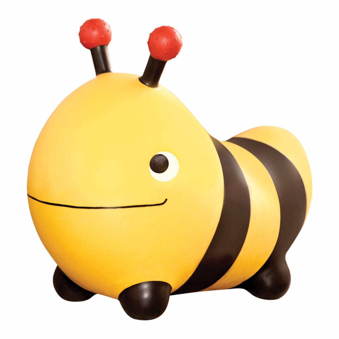 B.Toys - Inflatable Bee Bouncer Ride-On Toy With Air Pump - Toddler Toys For Balance & Motor Skills - Kids Bouncing Seat With Easy-Grip Antennae - Safe Indoor Active Play, Ages 18 Months+