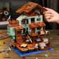 HSANHE Fisherman's Wharf House Mini Bricks Building Kit  Ideas Creative Architecture Building Toys Birthday Gift for mature-themed Boys Girls -2046 Pieces (Not Compatible with Lego Set)