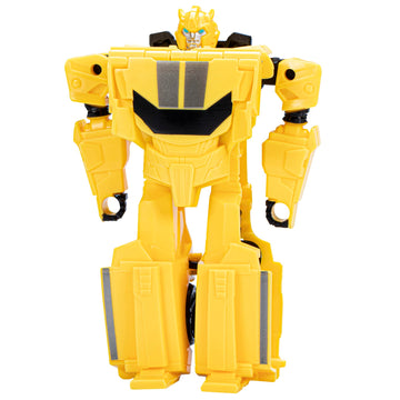 Transformers Toys Earthspark 1-Step Flip Changer Bumblebee 4-Inch Action Figure, Robot Toys For Ages 6 And Up