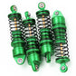 BRKRC Aluminum Front Rear Shocks Absorber RC Damper for Arrma 1/18 Granite Typhon Mojave Grom RC Crawler Upgrade (Green)
