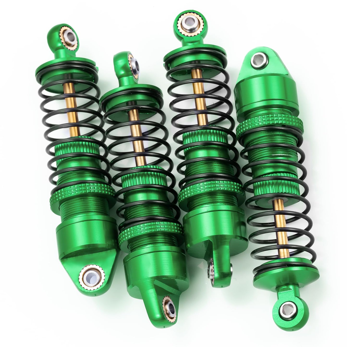 BRKRC Aluminum Front Rear Shocks Absorber RC Damper for Arrma 1/18 Granite Typhon Mojave Grom RC Crawler Upgrade (Green)