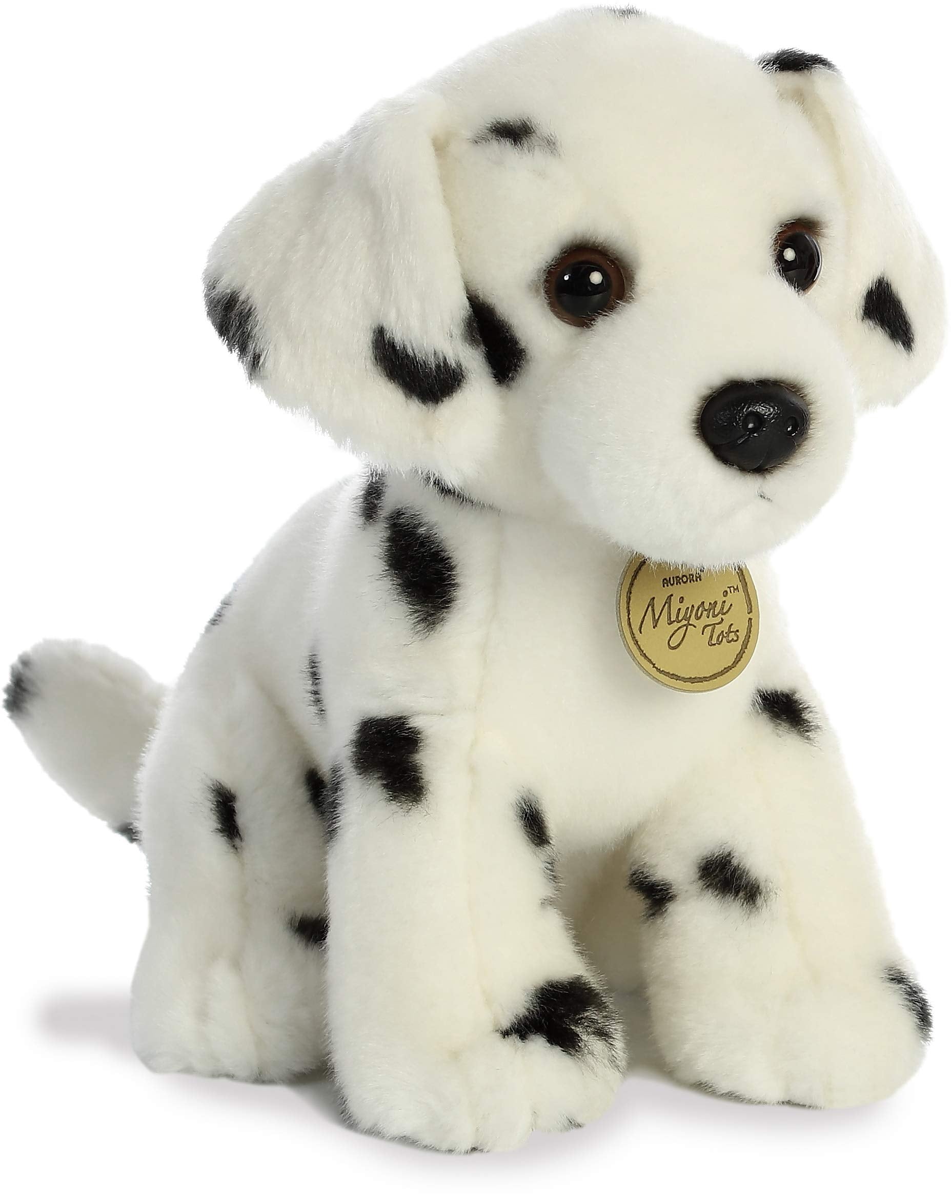 Aurora® Adorable Miyoni® Tots Dalmatian Pup Stuffed Animal - Lifelike Detail - Cherished Companionship - White 11 Inches
