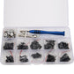 Vgoohobby 357Pcs Universal M2 M2.5 M3 RC Screws Kit Screw Fasteners Gasket Repair Tool Set Compatible with MN D90 D91 MN99S WPL