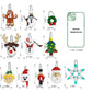 Tenhorses Christmas Tree Ornament 11-In-1 Building Sets, Wreath, Santa, Snowman, Nutcracker, Polar Bear, Gingerbread, Reindeer, Snowflake, Hanging Christmas Decor Toys Gift For Girls Boys Or Kids.