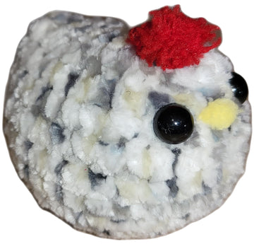 Cute Chicken Plushie | Stuffed Animal | Cute Amigurumi Kawaii | Handmade | Crochet (Mini, Neutrals)