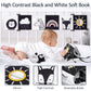 Joyreal High Contrast Baby Toys For Newborn, Black And White Baby Sensory Toys With Car Seat Toys,Infant Toys With Black White C