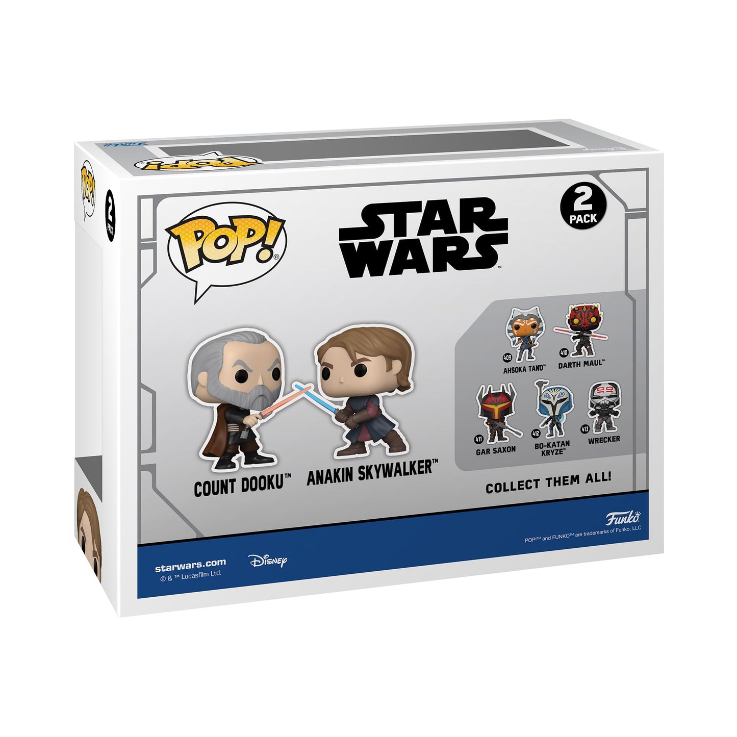 Pop! Star Wars: Count Dooku vs Anakin 2-Pack (Gamestop limited availability)