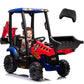 Btmway 12V Jcb Ride On Excavator,Kids' Electric Vehicles With Remote Control,Various Accessories,Sand Digger And Backhoe Shovel