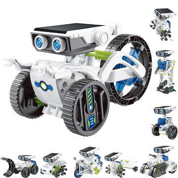 Cobfdha Toys For Kids Age 8-12, 12-In-1 Stem Building Robot Kit Science Learning Educational Experiment Kit, Gifts For 9 10 11 1