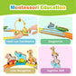 Train Set For Toddlers 18 Months+ Animal Wooden Train Set Toys For Toddler, Montessori Toys For 2 Year Old, Magnetic Train Toys