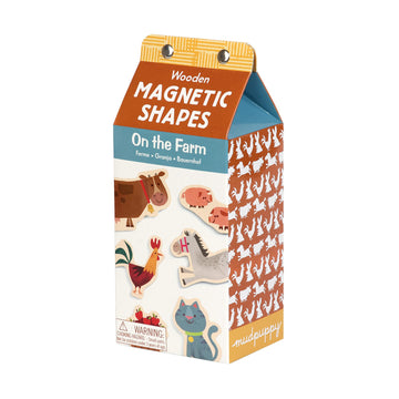 On The Farm Wooden Magnetic Shapes, 9780735333482