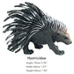 Funshowcase African Jungle Animals Hystricidae Toy Figure Realistic Plastic Figurine Height 2.4-Inch