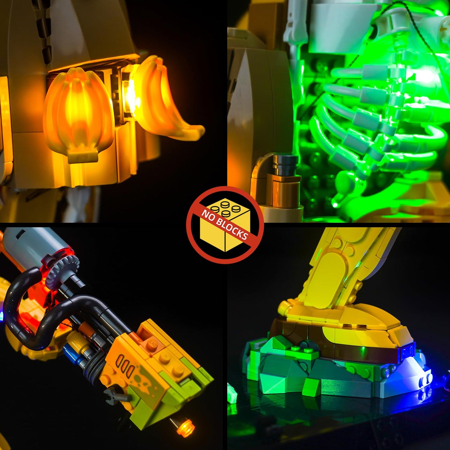 Brickbling Led Light Compatible With Lego Fortnite Peely Bone, Creative Lighting Kit Compatible With Lego 77072 - Light Kit Only