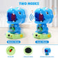 EagleStone Moveable Triceratops Shooting Toy - Medium EVA Foam, Blue, Model 8808-10B, LCD Score Record for Kids