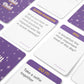 DSS Games Date Game for Couples - Fun Flirty Questions - Small Cardstock - Purple Yellow - Model DATEv1
