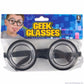 Rhode Island Novelty Round Bubbles Goggles - Black Plastic Bug Eyes Specs for Costume