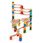 Hape Quadrilla Cyclone Wooden Marble Run Race Maze Construction Building Set| Stem Educational Learning Toys For Kids