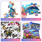 500 Piece Jigsaw Puzzle For Adults -Dolphin Jigsaw Puzzles 500 Pieces Puzzles For Adults-The Underwater World Finished Size 19.3' X 13.7'