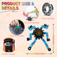 Irvotbes Transformable Fidget Spinners - 36pc Plastic Stress Relief Toys for Kids & Adults, DIY Robot Fingertip Gyros, Easter Basket Stuffers