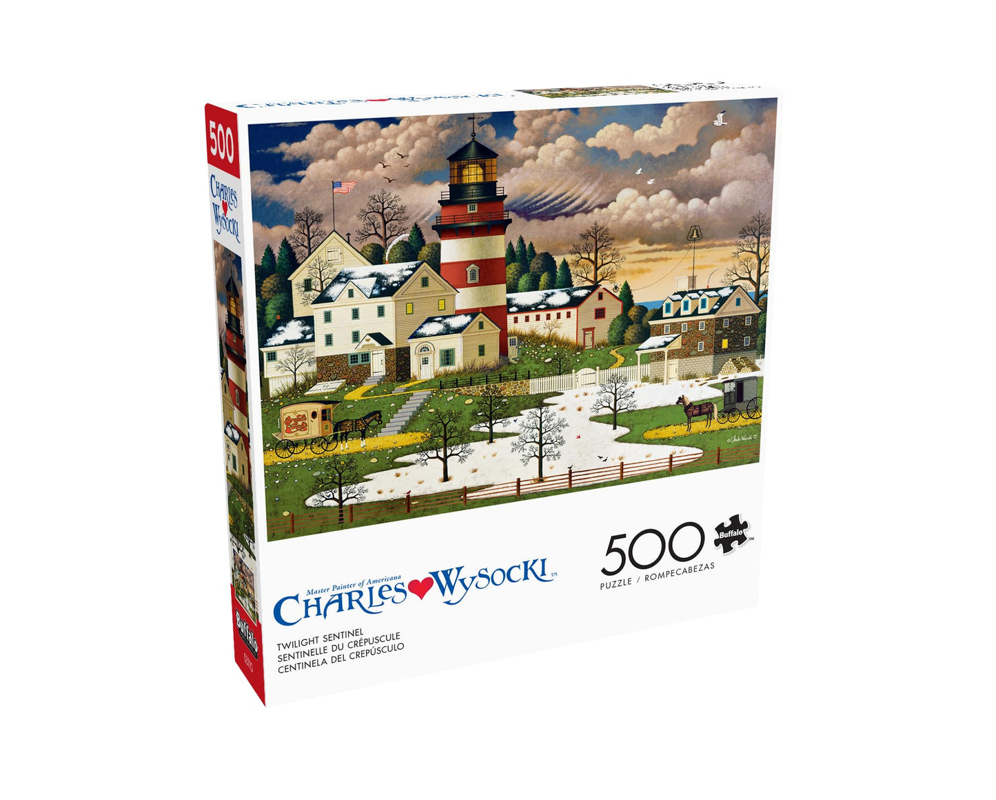 Buffalo Games - Charles Wysocki - Twilight Sentinel - 500 Piece Jigsaw Puzzle For Adults -Challenging Puzzle Perfect For Game Ni