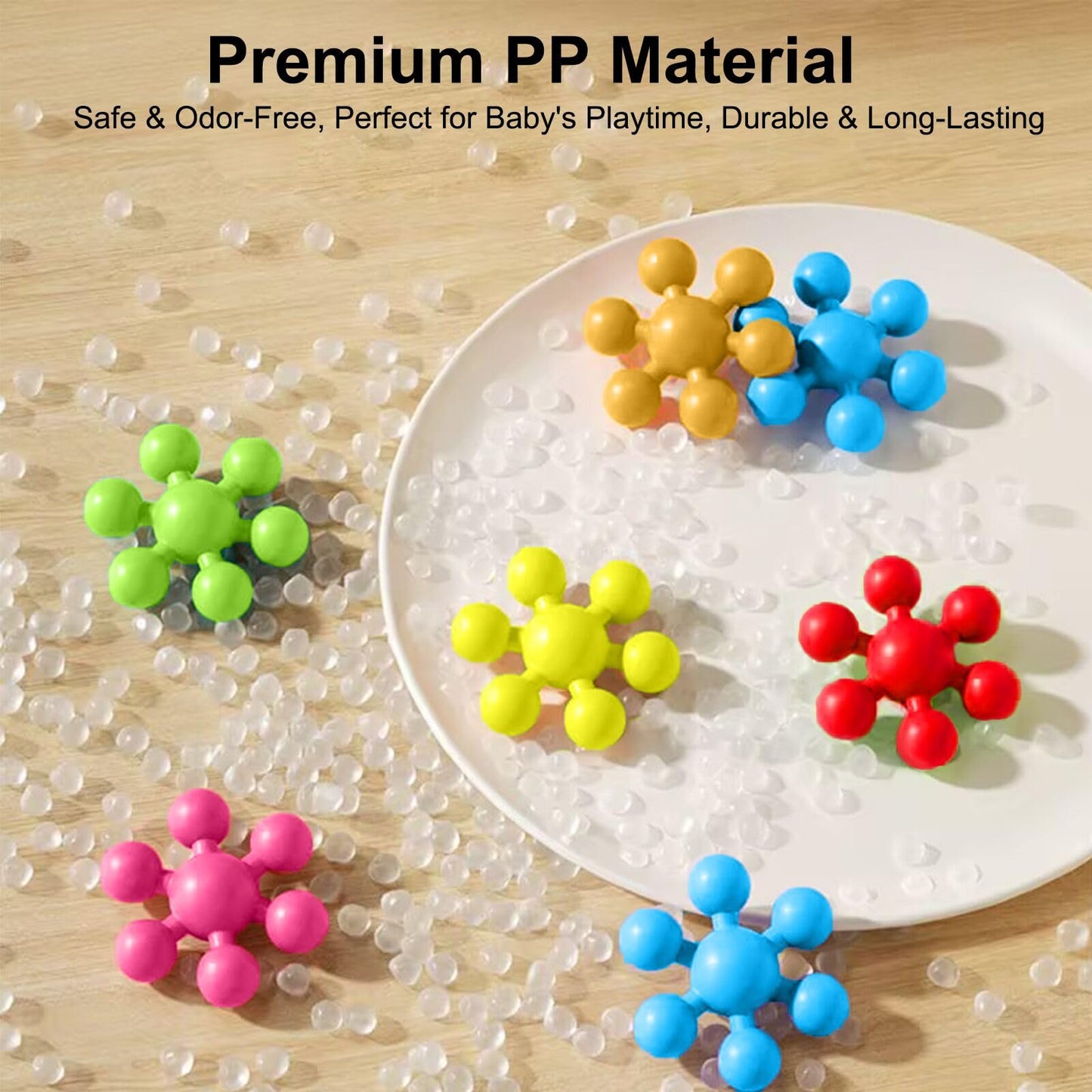 Faldaa 400 Pieces Building Blocks Kids Stem Toys Educational Building Toys Discs Sets Interlocking Solid Plastic Building Blocks