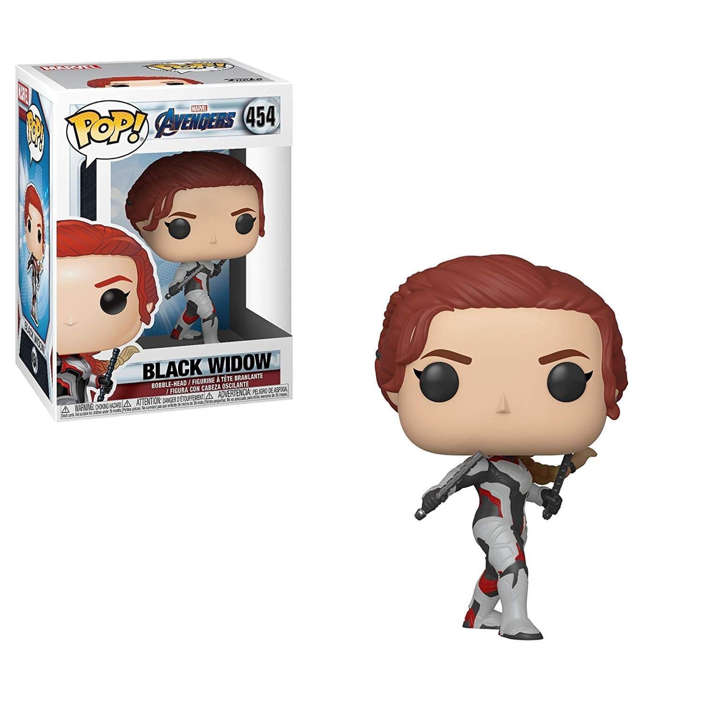 Funko POP! Black Widow Vinyl Figure - Standard Size, Multicolor, Model 36665 - Official Avengers Endgame Merchandise for Collectors