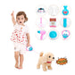 Monealpis Interactive Walking Dog Toy - Toddler Walking Plush Dog Toys For Kids, Toys For Girls 2 Years Old - Electronic Golden