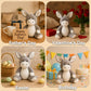 WEIGEDU Adorable Gray Donkey Plush Toy - 12.6 Inch Soft & Cuddly Stuffed Animal Donkey, Perfect for Kids, Babies, Toddlers - Far