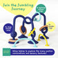 Jumble Dream Baby Teething Toy - Multi-Purpose Suction Teether in Dark Blue - Sensory Relief for Infants 0-24 Months