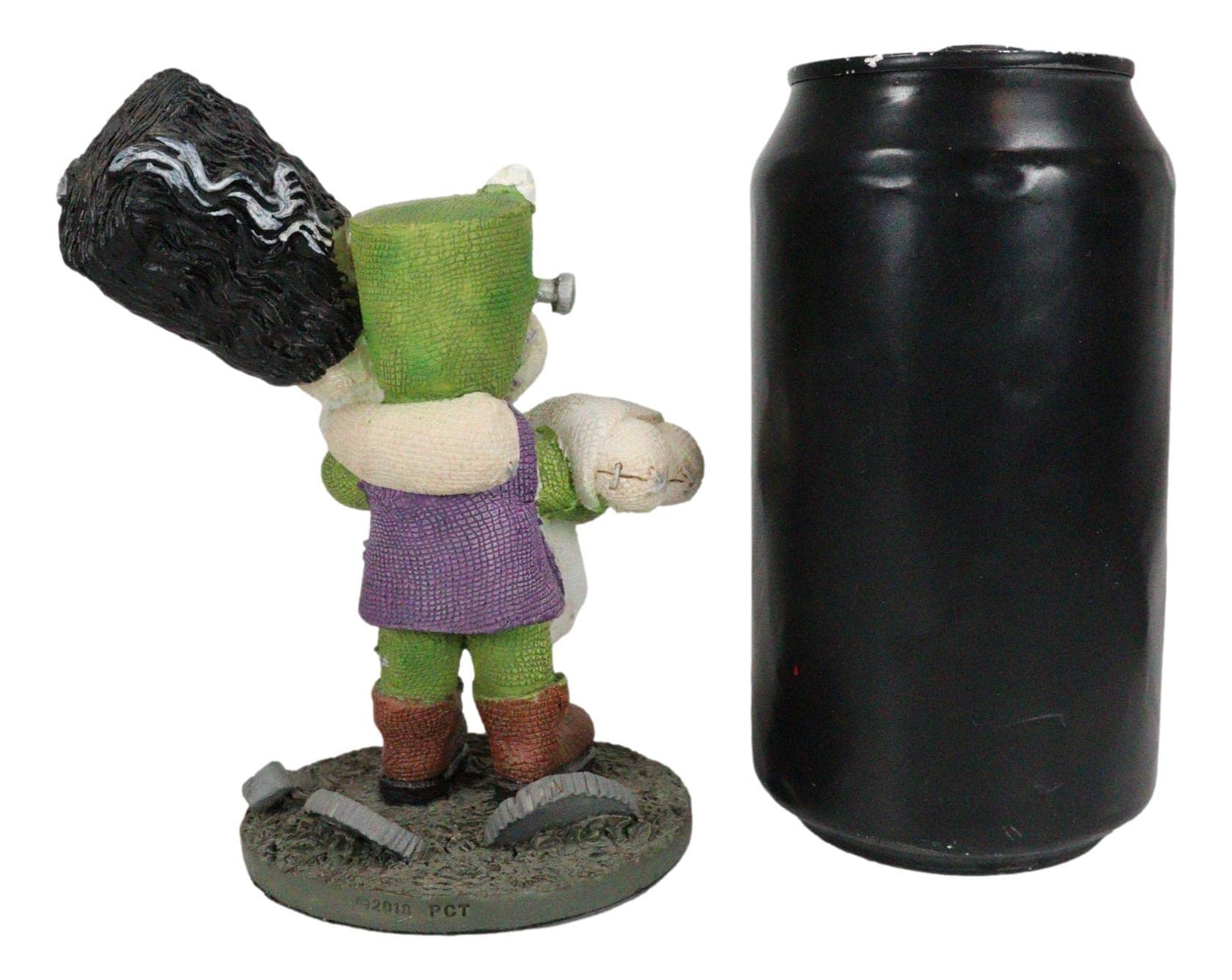Ebros Day Of The Dead Pinheadz Monster With Voodoo Stitches Figurine Halloween Collectible Statue Fantasy Mythical Beings Undead Apocalypse Horror Icon (Wedding Night Frankenstein And Bride)