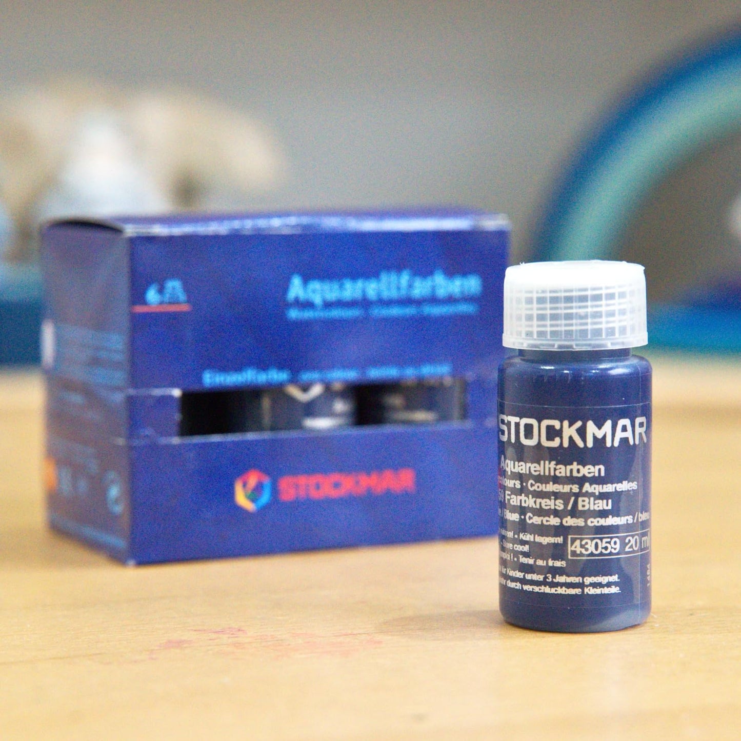 Stockmar Circle Color Watercolor Paint: Blue, 20ml