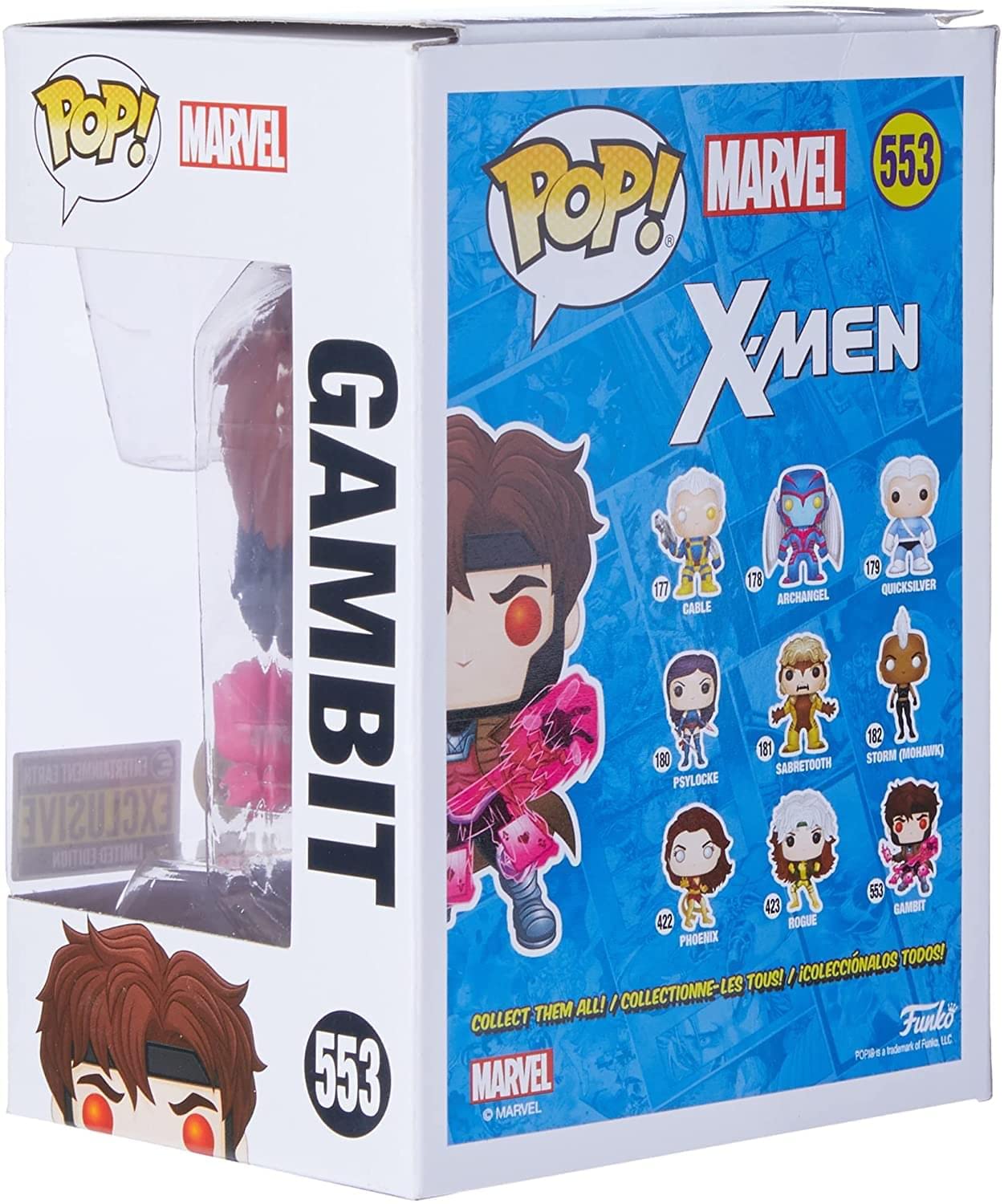 X-Men Gambit Glow-In-The Dark Pop! Vinyl Figure - Ee Exclusive