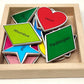 Wooden Magnetic Shape Learning Set With Tray, Educational Toy, 11 Geometric Shapes, Made In India