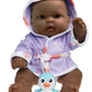 Jc Toys Bath Time Gift Set Featuring Adorable African American Lots To Love Babies 14' All Vinyl Washable Dolls Dressed In Hooded Bathrobe And Diaper, Includes Pacifier And Bath Friend