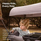 HARPPA All-Terrain Wagon Stroller for 2 Kids, Foldable, Adjustable Handle, Grey