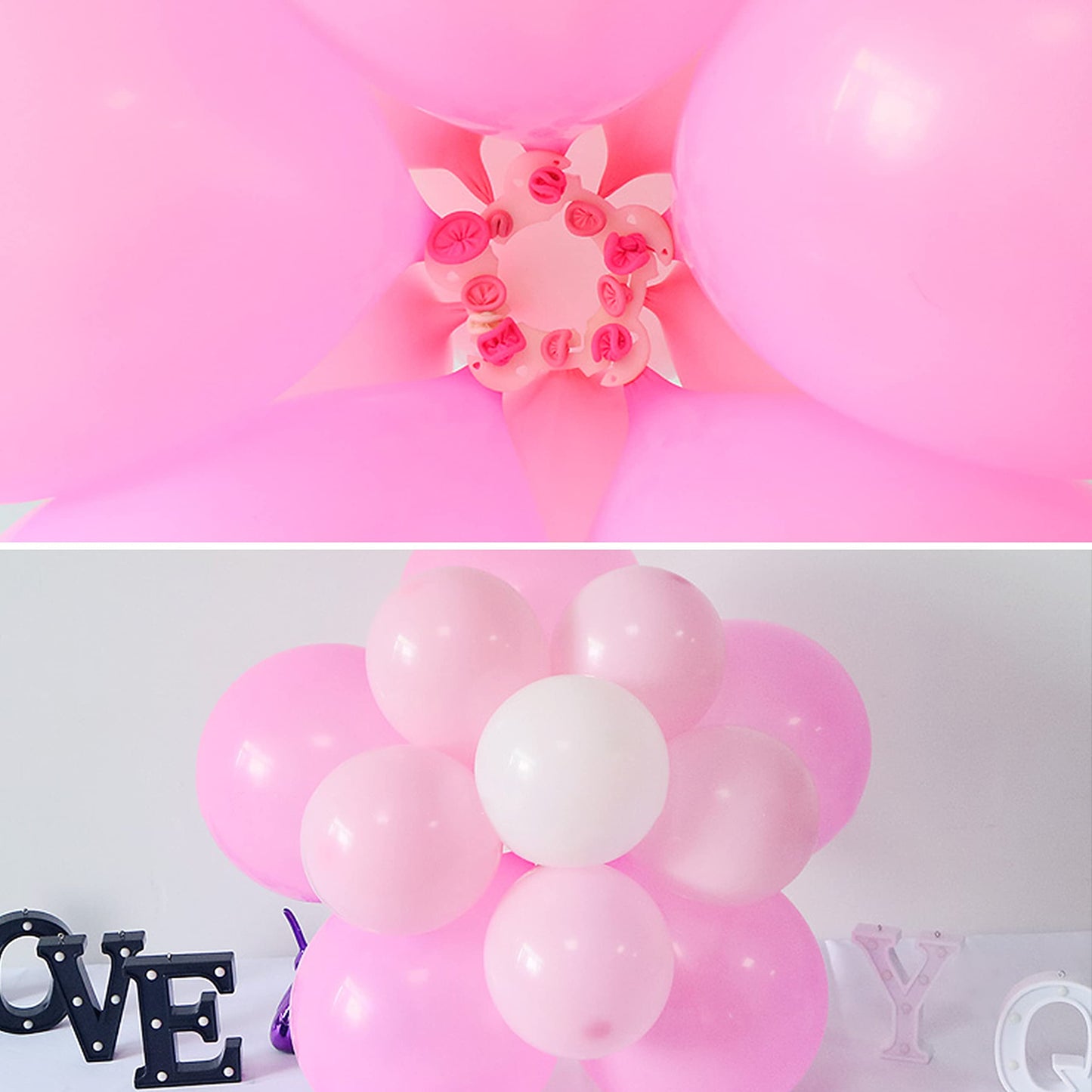 100 Pieces Flower Balloon Clips Balloon Holder Balloon Flower Clips For Balloon Arch For Baby Shower Wedding Event Decorations B