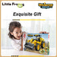 Little Froggy 3In1 Construction Vehicle Toy Features Engineering Excavator Dump Truck Loader Compatible With Lego Blocks Kid'S S