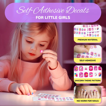 Kids Makeup Kit for Girl 5 Year Old - Washable Makeup Set Toy with Peelable Nail Polish & Purse for Little Girl - Real Make Up T