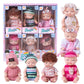 Tisden 4 Inch Mini Baby Dolls 6Pcs Set Cute Realistic Baby Dolls Toys With Handmade Doll Clothes For Suitability Kids 3 And Up H